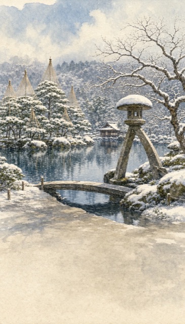 金沢を描いた水彩画